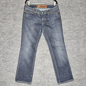 Notify Womens Straight Leg Jeans Blue Denim Dark Wash Size 31 Made in Italy